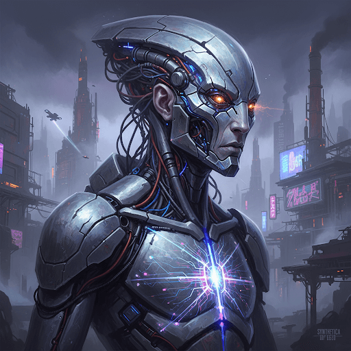 Sleek automated robotic assembly line building starship components